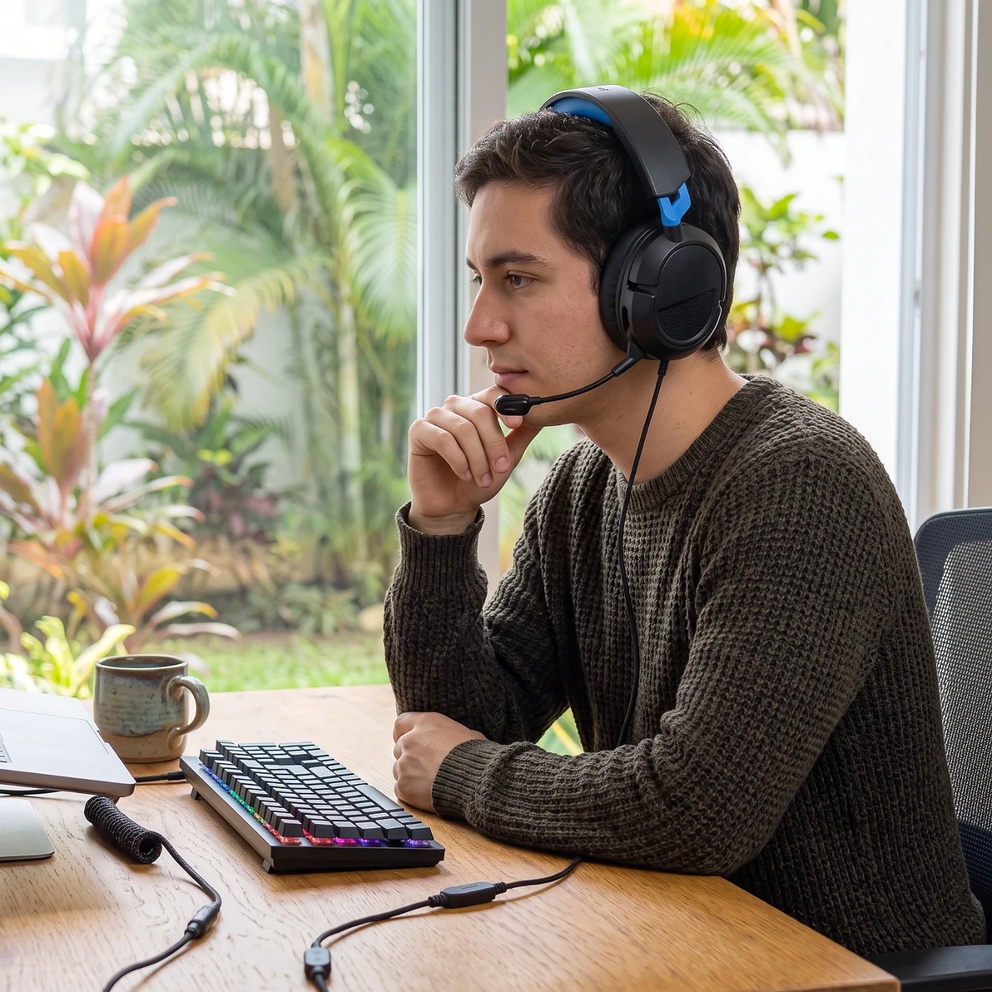 Audífonos Gamer AOC, Conexión Cableada, Multiplataforma — foto 3