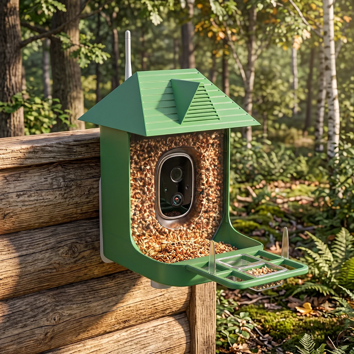 Comedero Inteligente para Pájaros con Cámara 2K y Panel Solar — foto 4