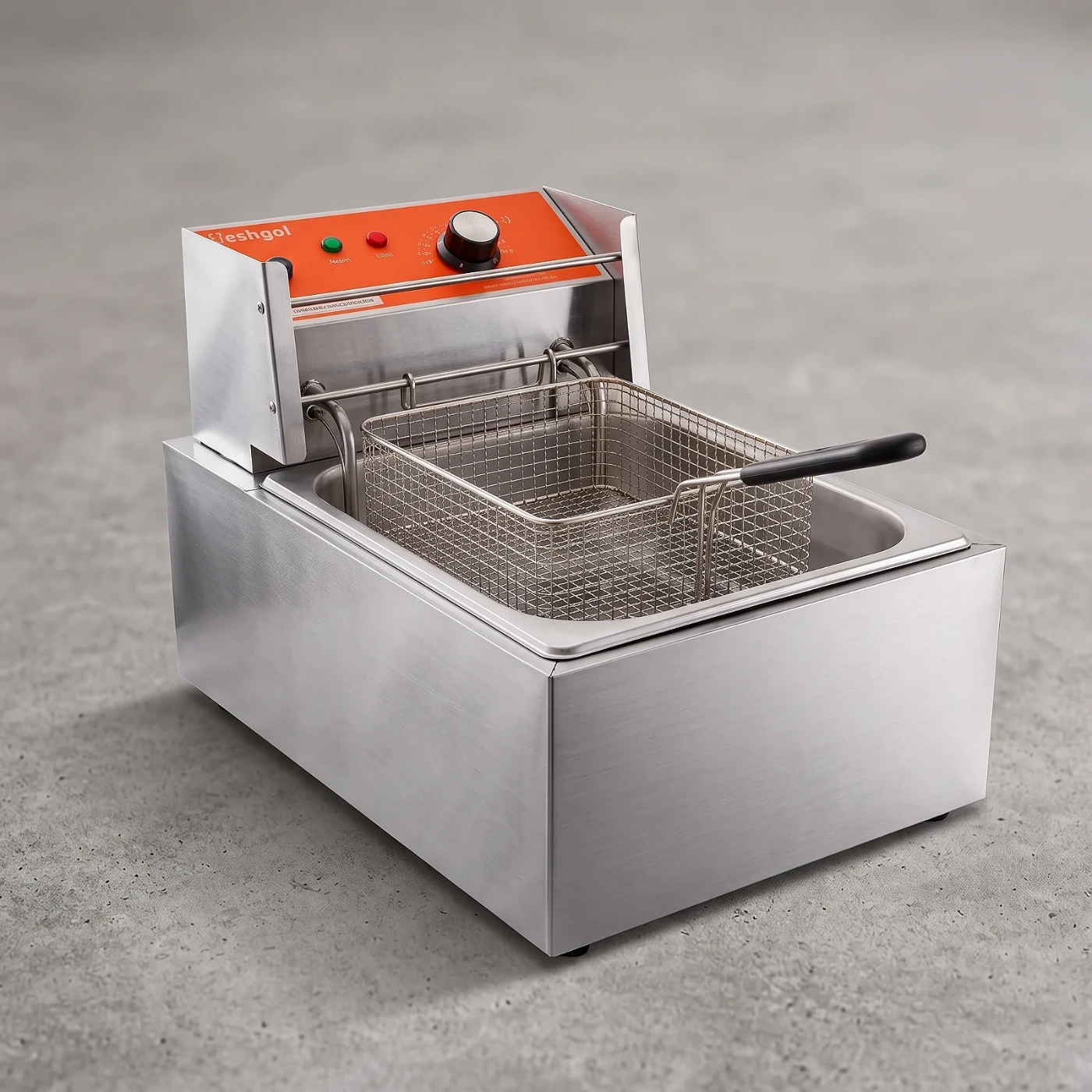 Freidora Eléctrica Doble de Acero Inoxidable 12.6Qt — foto 4