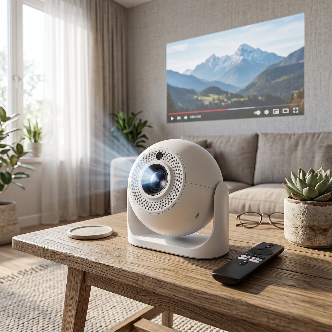 Proyector Portátil con Autoenfoque y WiFi Integrado — foto 2