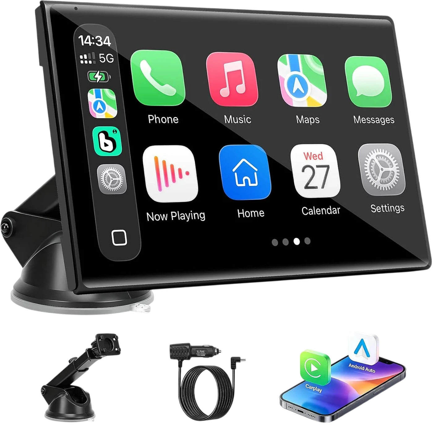 Pantalla CarPlay Inalámbrica 7" para Coche