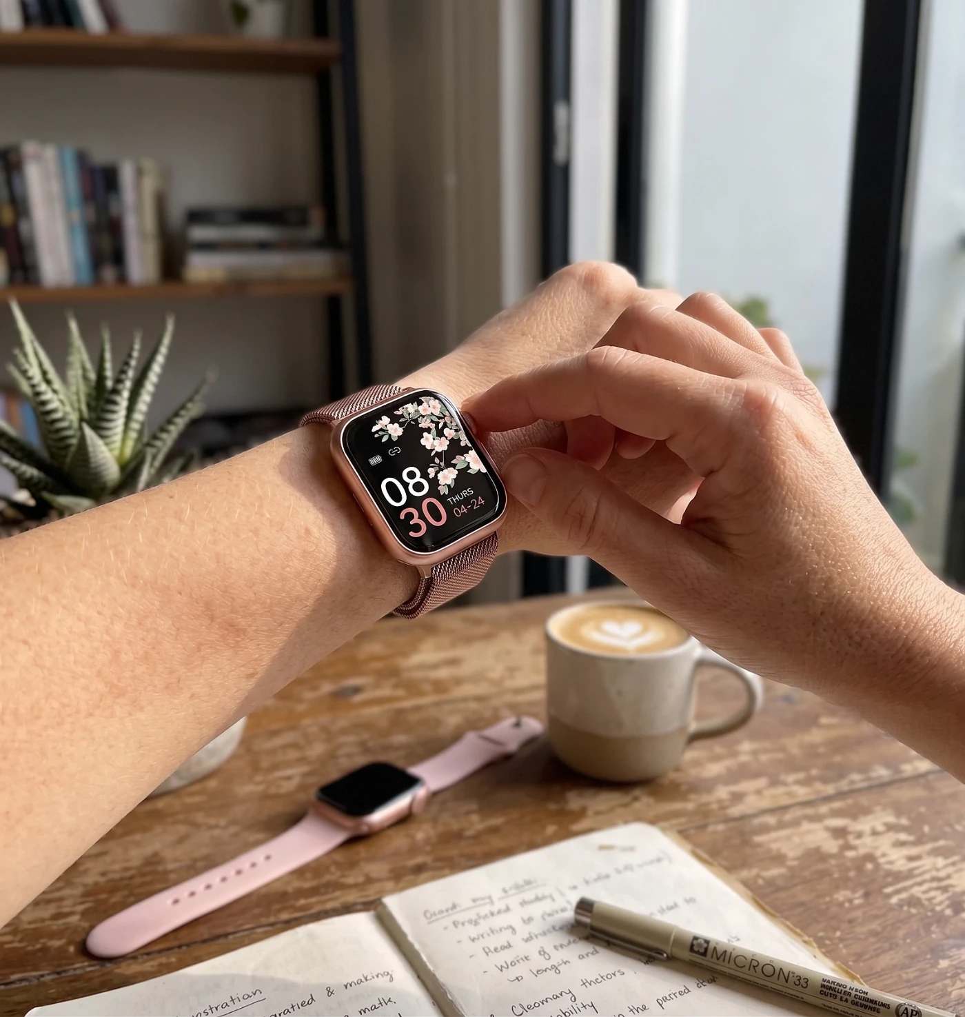 Smartwatch para Mujer con Pantalla HD 1.85" y Doble Correa — foto 4