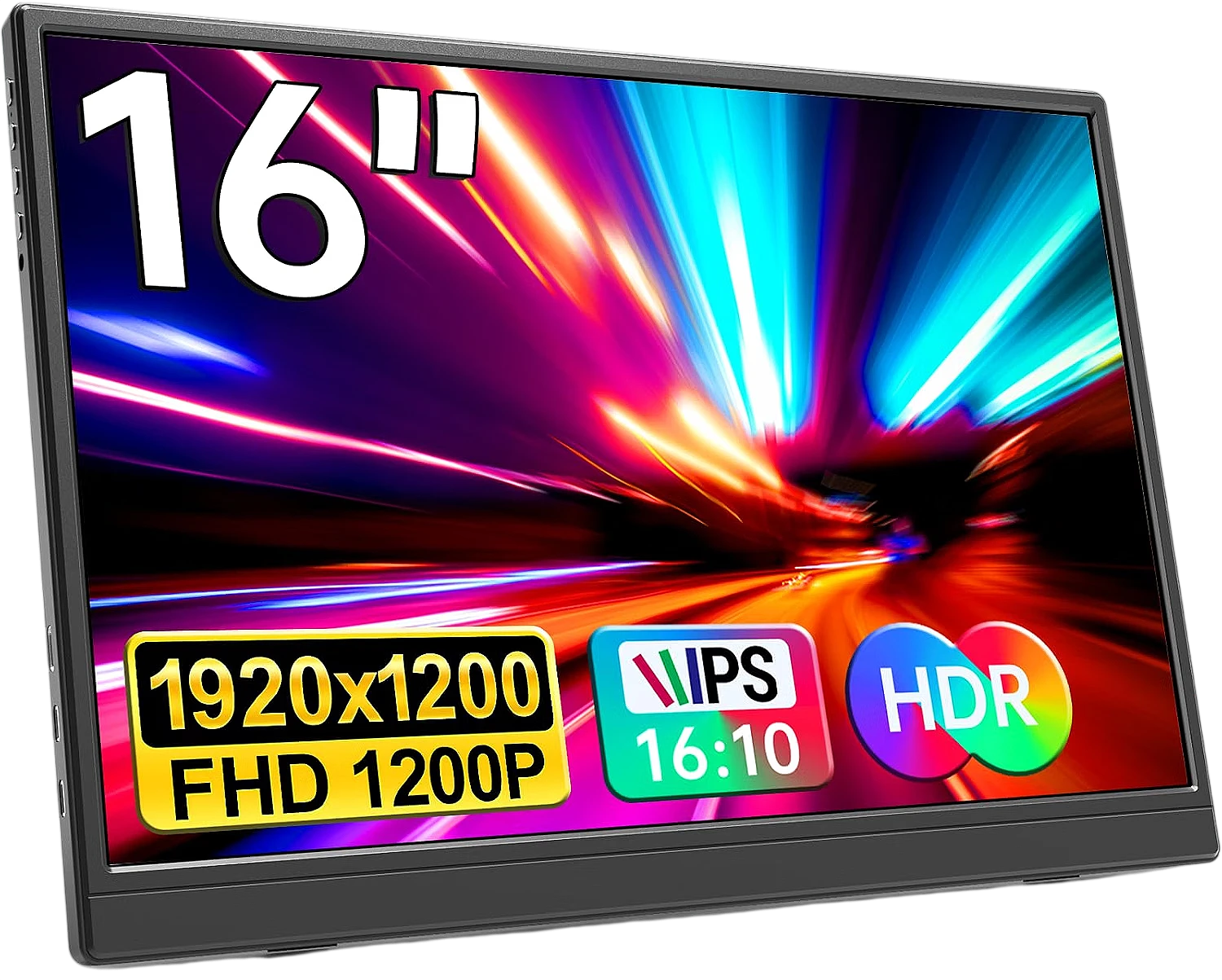 Monitor Portátil FHD de 16" – Delgado, Versátil y Listo para Llevar